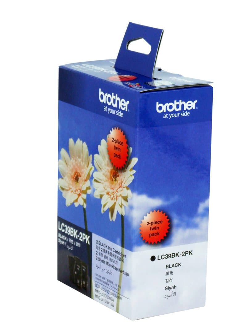 Brother Brother LC39BK2PK Black Ink Cartridge Twin Pack LC39BK2PK