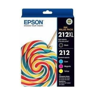 Epson Epson 212XL BK + 212 C/M/Y 4 Ink Cartridge Value Pack C13T02X992