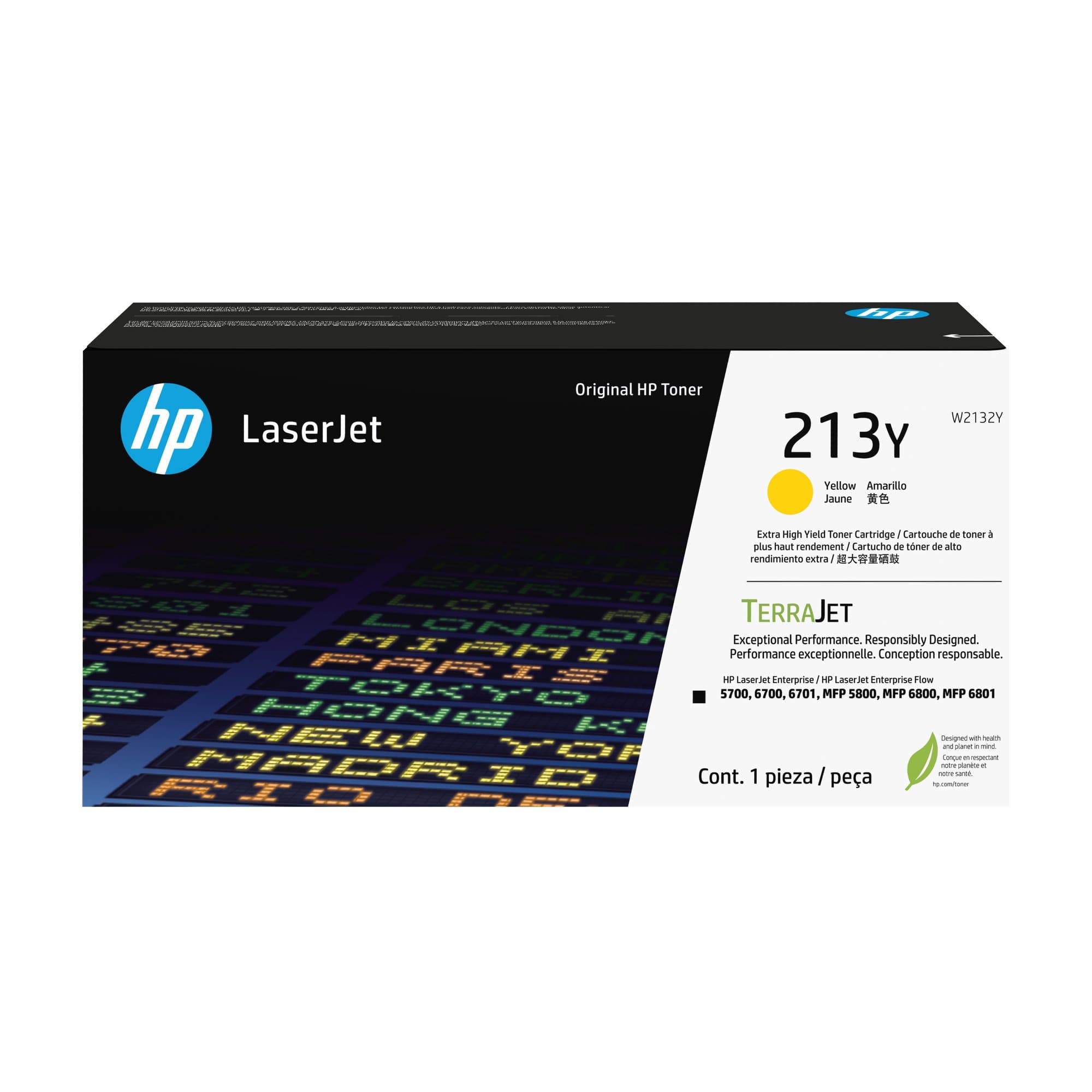 HP HP 213Y Extra High Yield Yellow Original LaserJet Toner Cartridge W2132Y