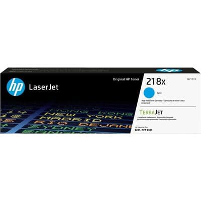HP HP 218X High Yield Cyan Original LaserJet Toner Cartridge W2181X