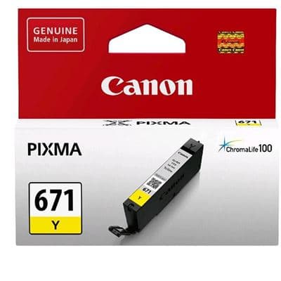 Canon Canon CLI671Y Yellow Ink Cartridge CLI-671Y