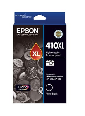 Epson Epson 410 HY Ph Blk Ink Cart E410PBXL