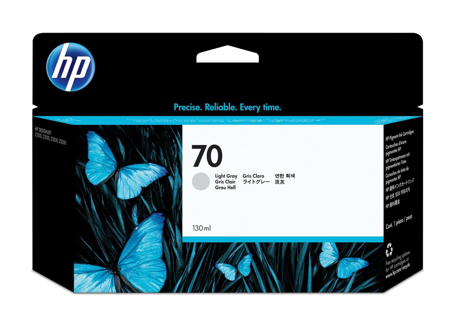 HP HP#70 130ml LgtGrey Ink C9451A HI70LG
