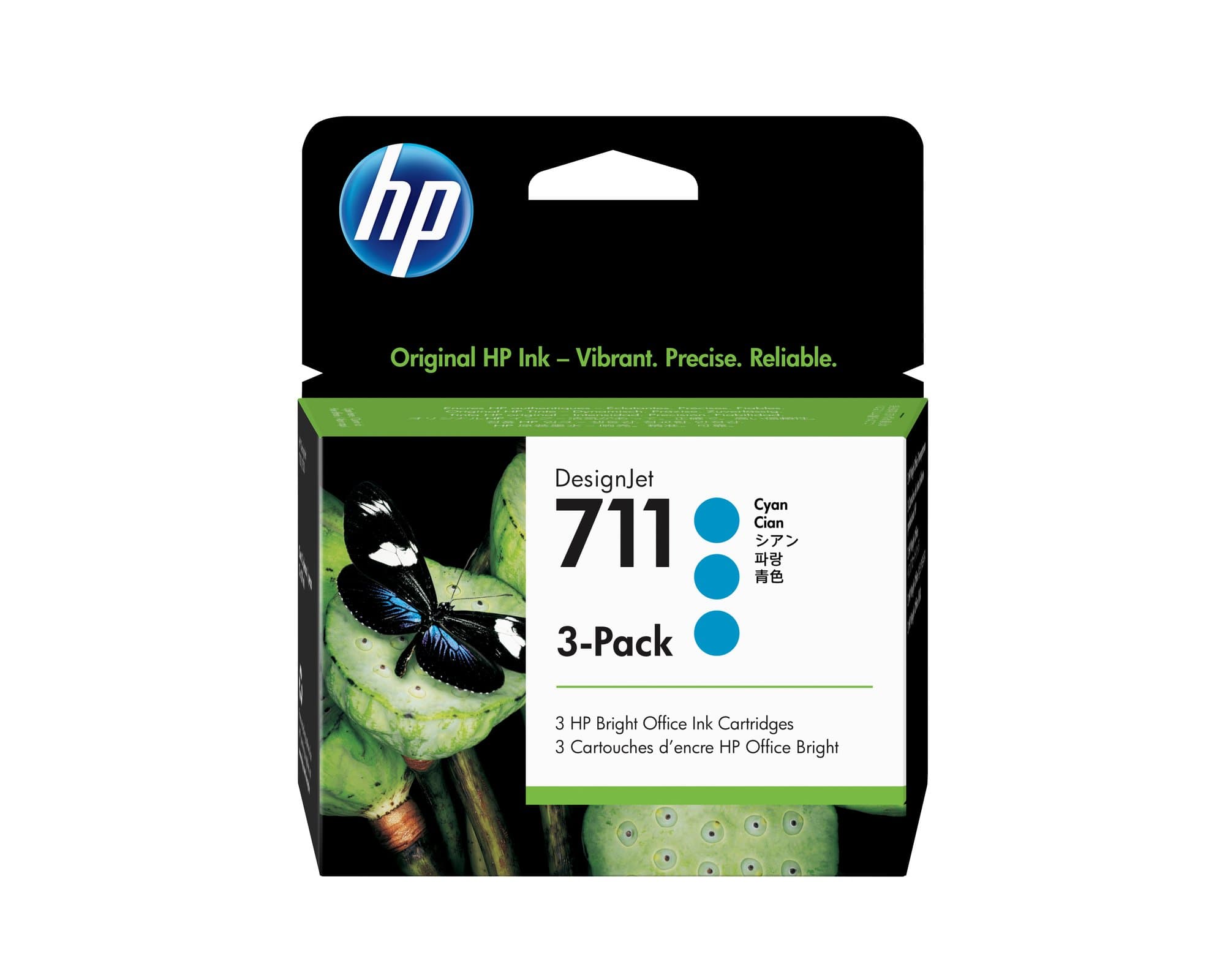 HP HP #711 29ml Cyan 3pk CZ134A HI7113C