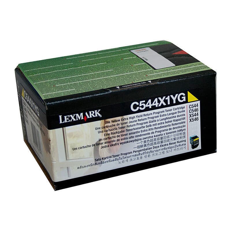 Lexmark Lexm C544X1YG Yellow Toner LX544X1YG