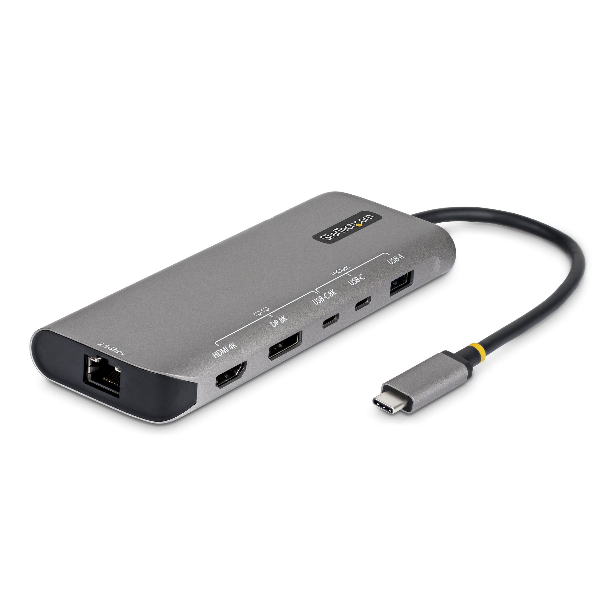 STARTECH.COM USB4 DUAL-DISPLAY MULTIPORT ADAPTER, 140W PD, 2.5GBE, 3 YR — STARTECH