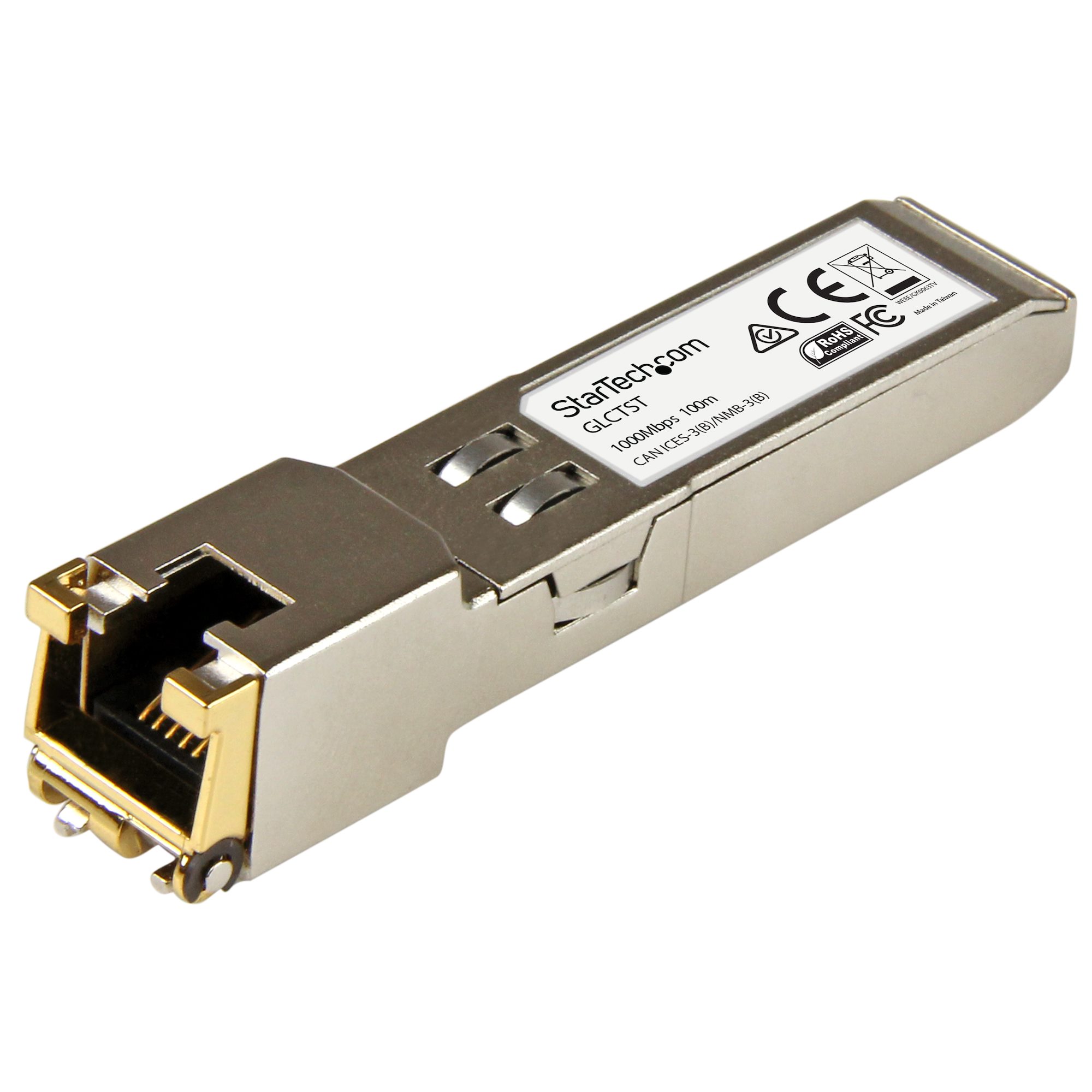 STARTECH.COM CISCO GLC-T COMPATIBLE SFP - 1GBE COPPER TRANSCEIVER - 100M LTW — STARTECH