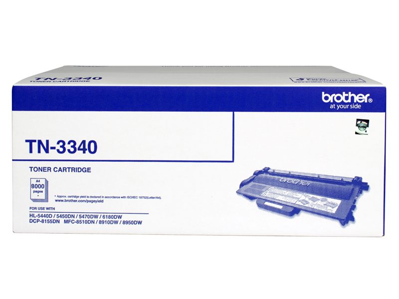Brother TN-3340 Black High Yield Toner — Brother