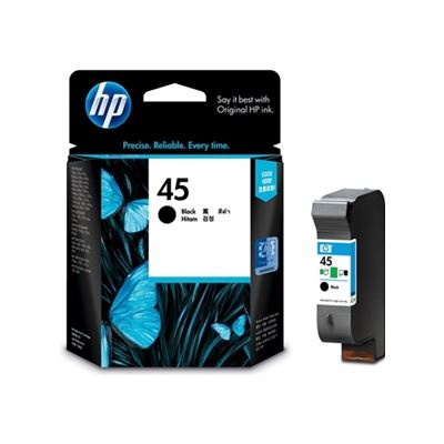 HP 45 Black Ink Cartridge — HP
